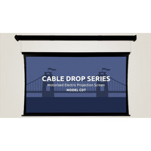 Load image into Gallery viewer, Severtson Screens Cable Drop HDTV [16:9] Tab Tension Screen 275&quot; (239.7&quot; x 134.8&quot;) CDT169275CW
