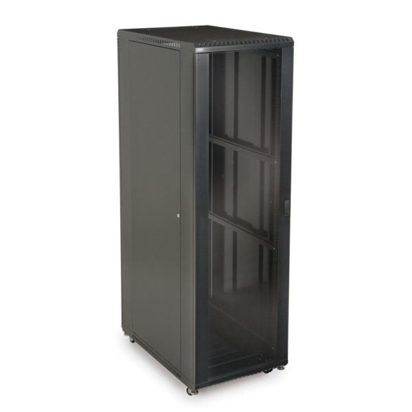 Kendall Howard 42U LINIER® A/V Cabinet - Glass/Glass Doors - 36