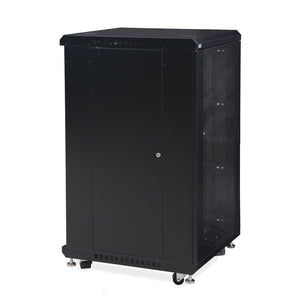 Kendall Howard 22U LINIER® A/V Cabinet - Glass/Glass Doors - 24" Depth (3103-3-024-22)