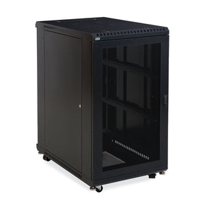 Kendall Howard 22U LINIER® A/V Cabinet - Vented/Vented Doors - 36" Depth (3107-3-001-22)