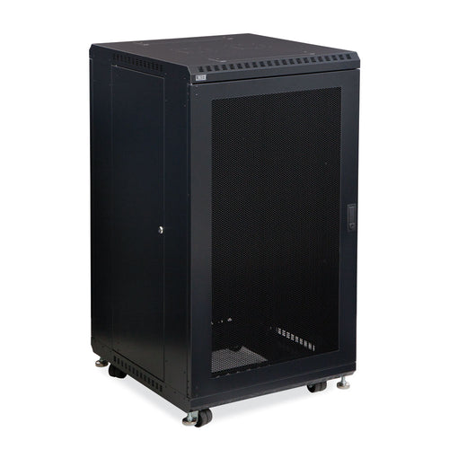 Kendall Howard 22U LINIER® A/V Cabinet - Vented/Vented Doors - 24