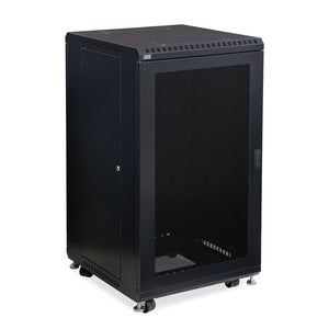 Kendall Howard 22U LINIER® A/V Cabinet - Vented/Vented Doors - 24" Depth (3107-3-024-22)