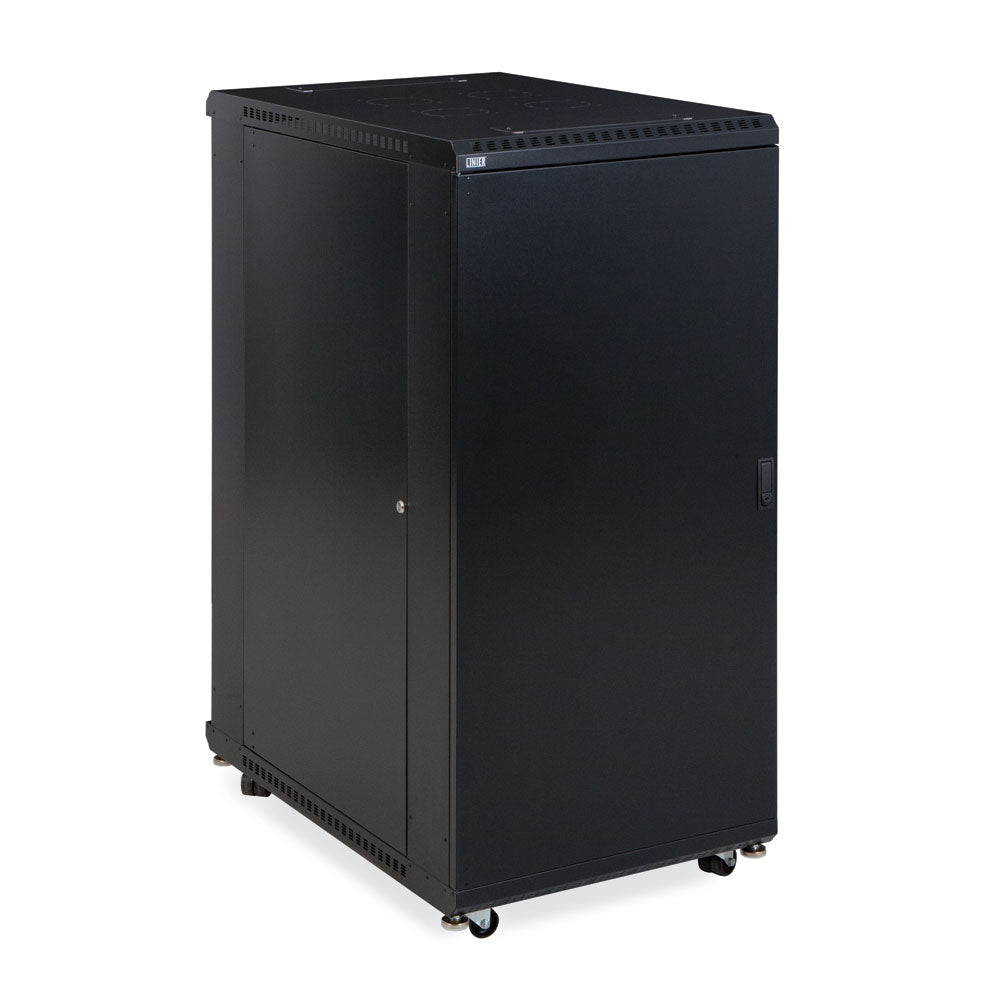 Kendall Howard 27U LINIER® A/V Cabinet - Solid/Solid Doors - 36