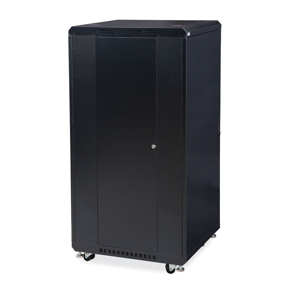 Kendall Howard 27U LINIER® A/V Cabinet - Solid/Solid Doors - 24