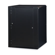 Load image into Gallery viewer, Kendall Howard 18U LINIER® Swing-Out A/V Wall Mount Cabinet - Solid Door (3131-3-001-18)