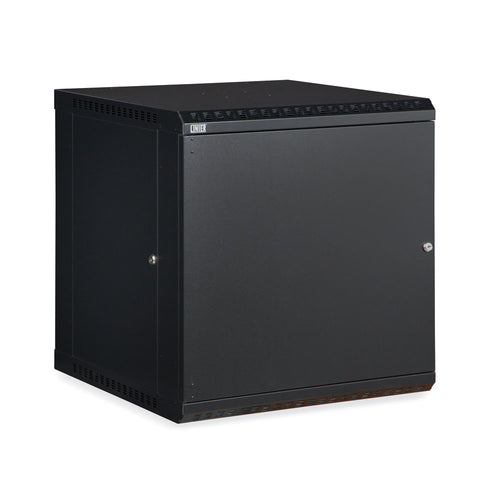 Kendall Howard 12U LINIER® Fixed A/V Wall Mount Cabinet - Solid Door (3141-3-001-12)