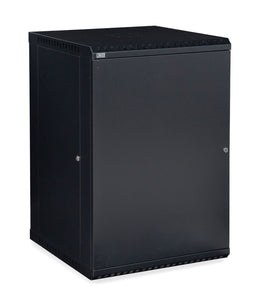 Kendall Howard 18U LINIER® Fixed A/V Wall Mount Cabinet - Solid Door (3141-3-001-18)