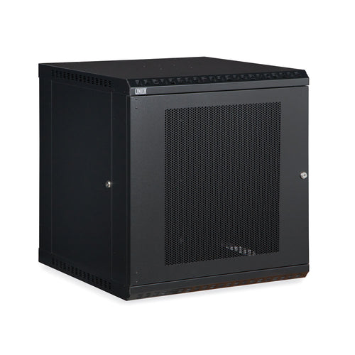 Kendall Howard 12U LINIER® Fixed A/V Wall Mount Cabinet - Vented Door (3142-3-001-12)