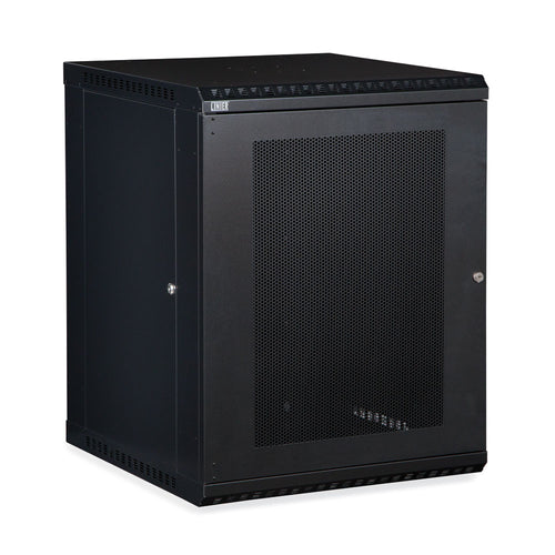 Kendall Howard 15U LINIER® Fixed A/V Wall Mount Cabinet - Vented Door (3142-3-001-15)