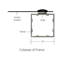 Load image into Gallery viewer, Da-Lite Da-Snap Fixed Frame 106&quot; (52&quot; x 92&quot;) HDTV [16:9] 39107V - HD Progressive 1.1