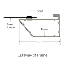 Load image into Gallery viewer, Da-Lite Cinema Contour Fixed Frame 119&quot; (58&quot; x 104&quot;) HDTV [16:9] 20389V - HD Progressive 1.1 Perf