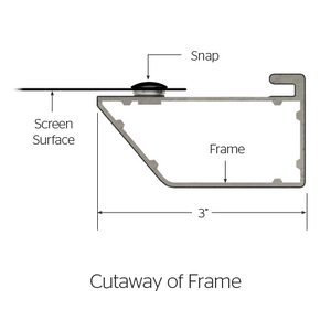 Da-Lite Cinema Contour Fixed Frame 119" (58" x 104") HDTV [16:9] 20389V - HD Progressive 1.1 Perf