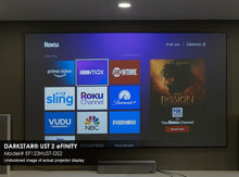 Load image into Gallery viewer, EPV Screens DarkStar® UST 2 eFinity(UST/ALR) Gain (0.8) Fixed Frame 115&quot; (56.4x100.2) HDTV [16:9] EF115HUST-DS2