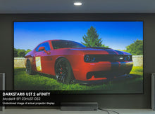 Load image into Gallery viewer, EPV Screens DarkStar® UST 2 eFinity(UST/ALR) Gain (0.8) Fixed Frame 115&quot; (56.4x100.2) HDTV [16:9] EF115HUST-DS2