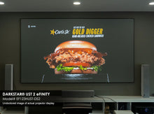 Load image into Gallery viewer, EPV Screens DarkStar® UST 2 eFinity(UST/ALR) Gain (0.8) Fixed Frame 115&quot; (56.4x100.2) HDTV [16:9] EF115HUST-DS2