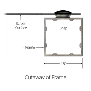Da-Lite Da-Snap Fixed Frame 137" (72.5" x 116") Widescreen [16:10] 21909V - HD Progressive 1.1