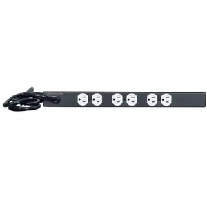 Lowell Mfg Rackmount Panel, 15A outlets, light