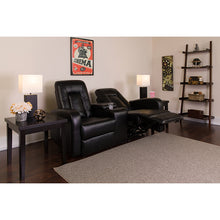 Load image into Gallery viewer, Flash Furniture Eclipse Series 2-Seat Reclining Black LeatherSoft