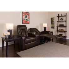 Load image into Gallery viewer, Flash Furniture Eclipse Series 2-Seat Reclining Brown LeatherSoft