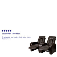 Load image into Gallery viewer, Flash Furniture Eclipse Series 2-Seat Reclining Brown LeatherSoft