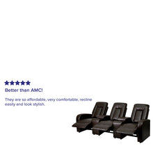 Load image into Gallery viewer, Flash Furniture Eclipse Series 3-Seat Reclining Brown LeatherSoft
