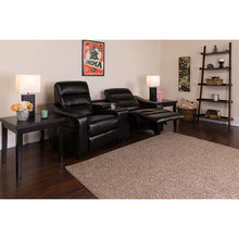Load image into Gallery viewer, Flash Furniture Futura Series 2-Seat Reclining Black LeatherSoft