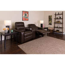 Load image into Gallery viewer, Flash Furniture Futura Series 2-Seat Reclining Brown LeatherSoft