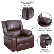 Load image into Gallery viewer, Flash Furniture Harmony Series Brown LeatherSoft Recliner