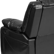 Load image into Gallery viewer, Flash Furniture Harmony Series Black Leather Soft Loveseat with Two Built-In Recliners