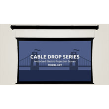 Load image into Gallery viewer, Severtson Screens Cable Drop HDTV [16:9] Tab Tension Screen 135&quot; (117.7&quot; x 66.2&quot;) CDT169135CW