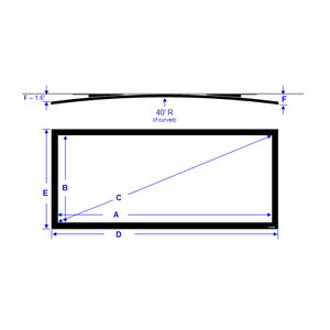 Seymour AV Premier(3.3") Fixed Frame CinemaScope 2.35 (Double Layer With Black Backing Option)