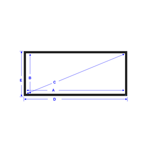 Seymour AV Precision (2.6") Fixed Frame HDTV 16:9 (Double Layer with Black Backing Option)