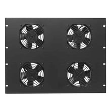 Load image into Gallery viewer, Lowell Mfg Fan Panel-3U, Two 4in Whisper Fans, 50cfm Each, Fan Guards