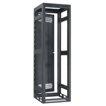 Load image into Gallery viewer, Lowell Mfg Equipment Rack-Gangable-40U, 22in Deep, 1pr Rails, Rear Door