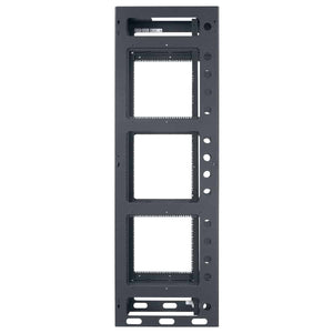 Lowell Mfg Equipment Rack-Gangable-44U, 36in Deep, 2pr Rails, Rear Door