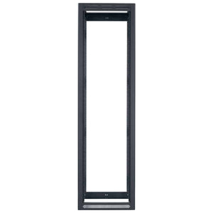 Lowell Mfg Equipment Rack-Gangable-44U, 36in Deep, 2pr Rails, Rear Door