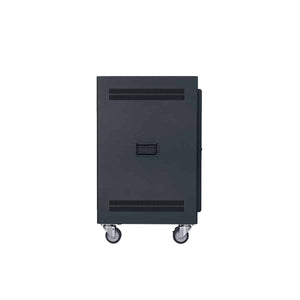Lowell Mfg Equipment Rack-Portable-21U, 22in Deep, With Fully Vented Door