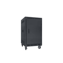 Load image into Gallery viewer, Lowell Mfg Equipment Rack-Portable-14U, 22in Deep, With Plexi Door, Graphite Top