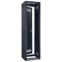 Load image into Gallery viewer, Lowell Mfg Equipment Rack-Seismic-44U, 27in Deep, 1pr Adjustable Rails, Rear Door