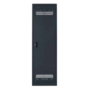 Lowell Mfg Equipment Rack-Seismic-44U, 27in Deep, 2pr Rails, Rear Door