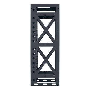 Lowell Mfg Equipment Rack-Seismic-44U, 27in Deep, 2pr Rails, Rear Door