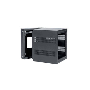 Lowell Mfg Equipment Rack-Sectional Wall Mount-12U, 32in Deep, 1pr Adjustable Rails