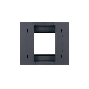 Lowell Mfg Equipment Rack-Wall Mount Swing-open 10U, 22in Deep, 1pr Fixed Rails