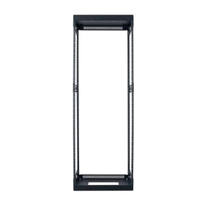 Lowell Mfg Equipment Rack-Variable Depth-30U, Expands from 14in - 21in Deep