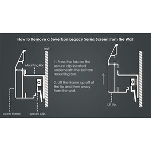 Severtson Screens Legacy Series Fixed Frame 82" (71.5" x 40.25") HDTV [16:9] LF169082CG