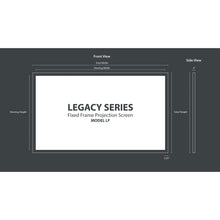 Load image into Gallery viewer, Severtson Screens Legacy Series Fixed Frame 112&quot; (97.625&quot; x 54.875&quot;) HDTV [16:9] LF169112BWAT