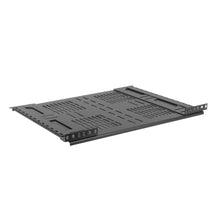 Load image into Gallery viewer, Lowell Mfg Equipment Rack Shelf w Hinge-2U, 14in D