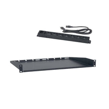 Load image into Gallery viewer, Lowell Mfg Rackmount Shelf w/Power Strip (USAC)