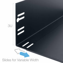 Load image into Gallery viewer, Lowell Mfg VWS-214: Variable Width Shelf 2U/3U x 14″D