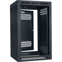 Load image into Gallery viewer, Lowell Mfg Equipment Rack-Enclosed-24U, 32in Deep, 2pr Adjustable Rails, Rear Door